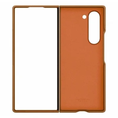 Cover Samsung Z Fold 6 Leather Case - Brown